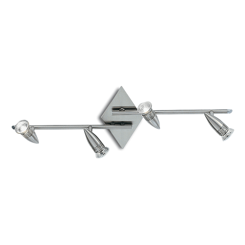 Ideal Lux Φωτιστικό οροφής - Πλαφονιέρα - Σποτ Πολύφωτο ALFA PL4 NICKEL 006321