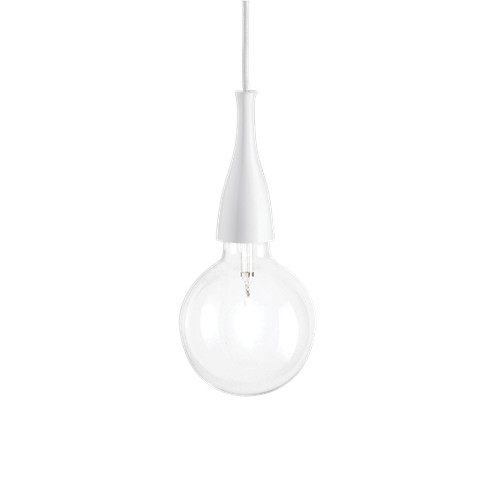 Ideal Lux Κρεμαστό Φωτιστικό Οροφής Μονόφωτο MINIMAL SP1 BIANCO 009360