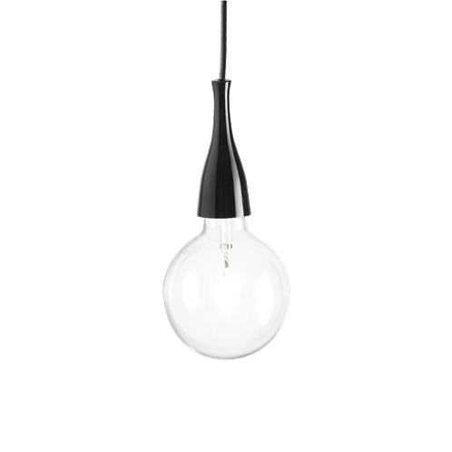 Ideal Lux Κρεμαστό Φωτιστικό Οροφής Μονόφωτο MINIMAL SP1 NERO 009407