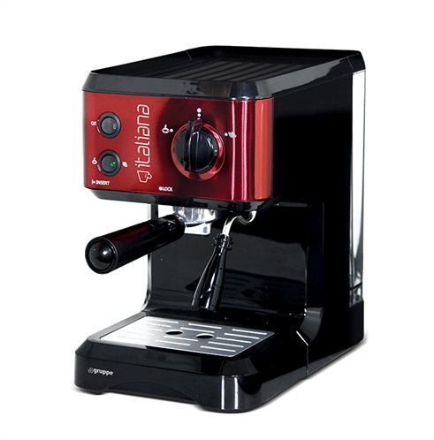 Gruppe Μηχανή Espresso Italiana 1050W Πίεσης 20bar CM 4677 Κόκκινη