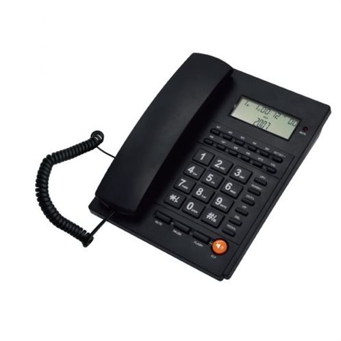 Τelco Σταθερό Τηλέφωνο με Αναγνώριση Κλήσης ΤΜ-PA117 Μαύρο