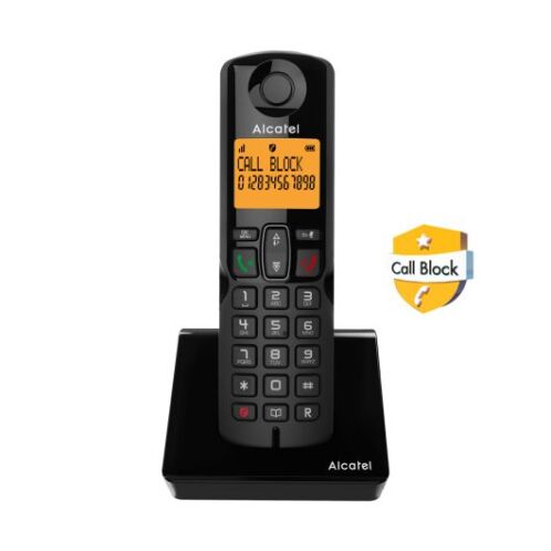 Alcatel Ασύρματο τηλέφωνο με δυνατότητα αποκλεισμού κλήσεων S280 EWE μαύρο