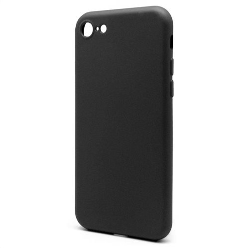 Θήκη Liquid Silicon inos Apple iPhone 7/ iPhone 8 L-Cover Μαύρο