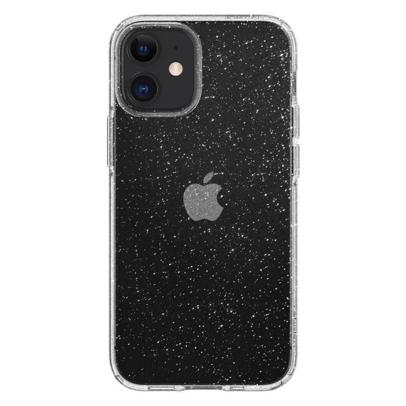 Θήκη TPU Spigen Liquid Crystal Glitter Apple iPhone 12 mini Διάφανο