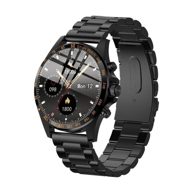 Smartwatch HiFuture HiGear 1.3'' Μαύρο - Ατσάλινο Λουράκι