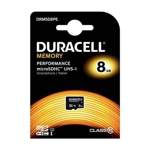 Κάρτα μνήμης Micro SDHC C10 UHS-I U1 Performance Duracell 95MB/s 8Gb