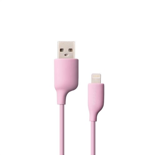Καλώδιο Σύνδεσης USB 2.0 Puridea L02 USB A σε Lightning 2.4A 1.2m Ροζ