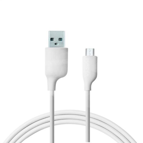 Καλώδιο Σύνδεσης USB 2.0 Puridea L02 USB A σε Micro USB 2.4A 1.2m Λευκό