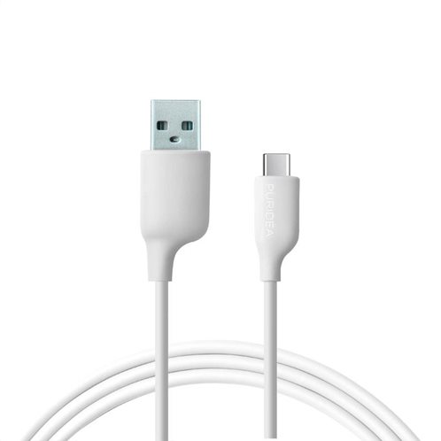 Καλώδιο Σύνδεσης USB 2.0 Puridea L02 USB A σε USB C 2.4A 1.2m Λευκό