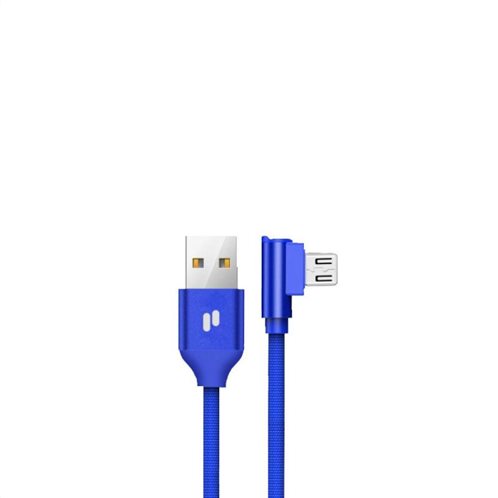 Καλώδιο Σύνδεσης USB 2.0 Puridea L23 USB A σε Micro USB 2.4A 0.3m Μπλε