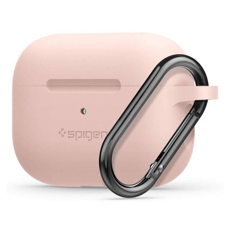 Θήκη Σιλικόνης Spigen Fit Apple AirPods Pro με Γάντζο Ροζ