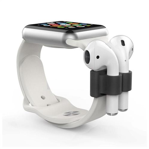Silicon Βάση Watch Band AhaStyle PT47 Apple EarPods Μαύρο