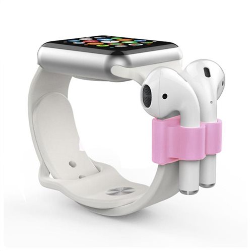 Silicon Βάση Watch Band AhaStyle PT47 Apple EarPods Ροζ