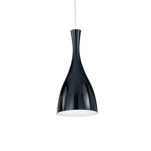 Ideal Lux Κρεμαστό Φωτιστικό Οροφής Μονόφωτο OLIMPIA SP1 NERO 012919