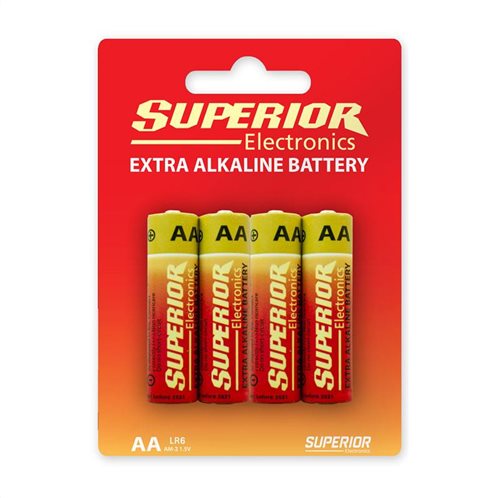 Superior Μπαταρίες Αλκαλικές AA Plus Alkaline LR06 4τμχ