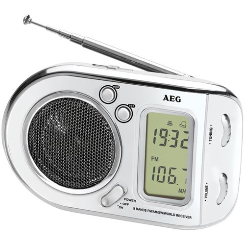 AEG Φορητό ραδιόφωνο με ξυπνητήρι WE 4125 WHITE
