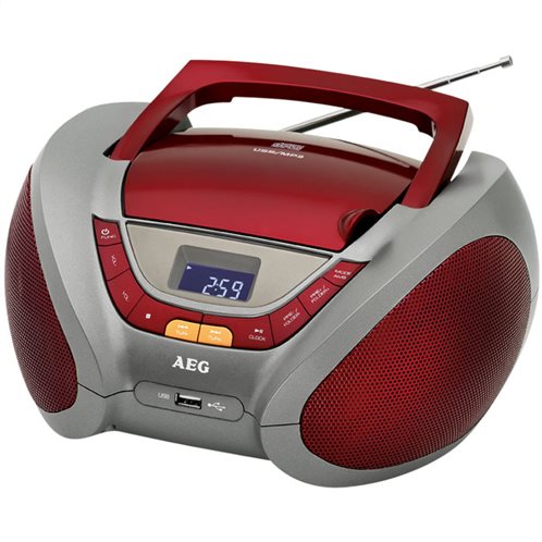 AEG Φορητό ραδιόφωνο με CD/ MP3 player SR 4358 RED