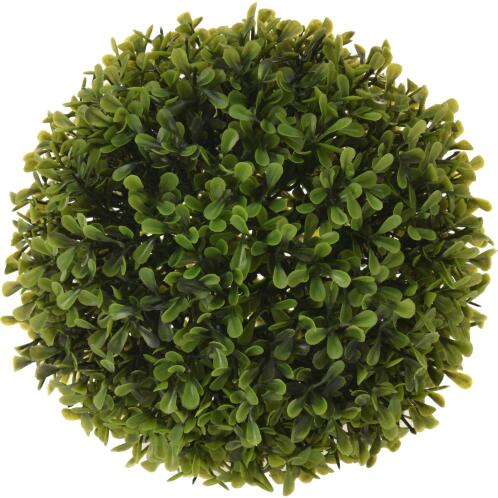 ArteLibre Φυτό Τεχνητό Μπάλα Θάμνος Μπόξους Πράσινο Φ18cm 124 Άκρες