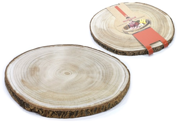 ARTELIBRE Δίσκος Σερβιρίσματος Αλλαντικών/Τυριών Κορμός Δέντρου Φ33x2.5cm
