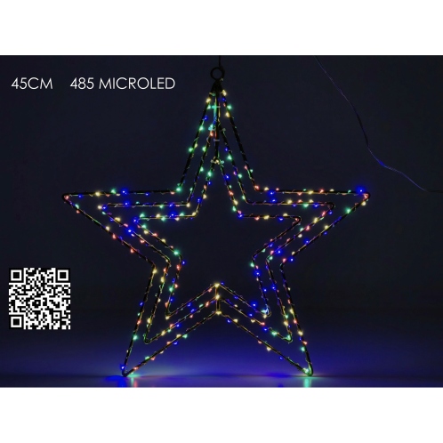 ARTELIBRE Αστέρι Τριπλό 485 Πολύχρωμα Micro LED RGB Φ45cm
