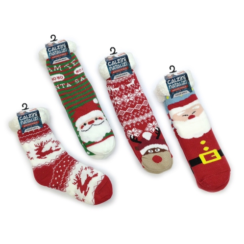 ARTELIBRE Ζευγάρι Κάλτσες Με Χριστουγεννιάτικη Διακόσμηση Αντιολισθητικές Πολύχρωμο Βαμβακερό Ένα Μέγεθος Σε Διάφορα Σχέδια