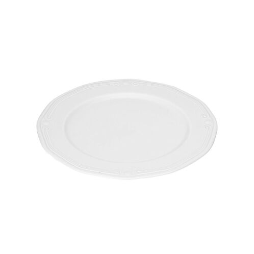Estia Athénée Πιάτο Ρηχό από Πορσελάνη Λευκό με Διάμετρο 27cm