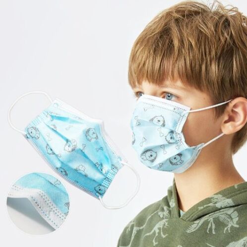 CLEVER Παιδική μάσκα μια χρήσης 3ων στρωμάτων Συσκευασία: 50τεµ.