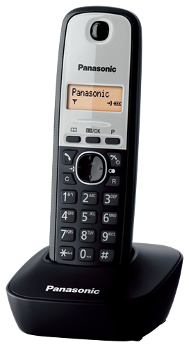 Panasonic Ασύρματο Τηλέφωνο KX-TG1611GRG Μαύρο Γκρι