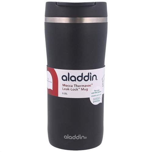Aladdin Ανοξείδωτη Θερμομονωτική Κούπα Barista Thermavac Leak-Lock™ Μαύρη 0.35lt