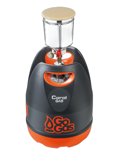 Coral Gas Λάμπα Υγραερίου Smart Lamp 800W Για Φιάλη Go Gas 5kg