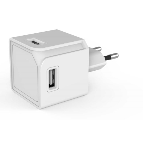 Allocacoc® PowerCube |USBcube Original| Πολύπριζο 4 θέσεων USB-A – Λευκό