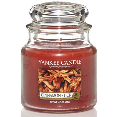 Yankee Candle Αρωματικό Κερί σε Γυάλινο Δοχείο Medium σειρά Cinnamon Stick