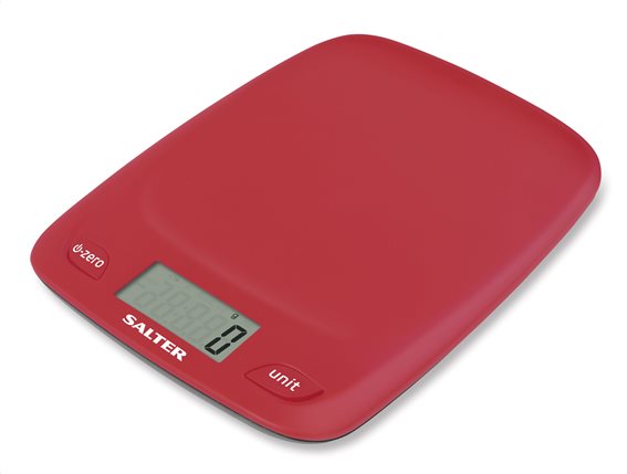 SALTER Ψηφιακή Ζυγαριά Κουζίνας 5kg Κόκκινη 1061RDBKDR