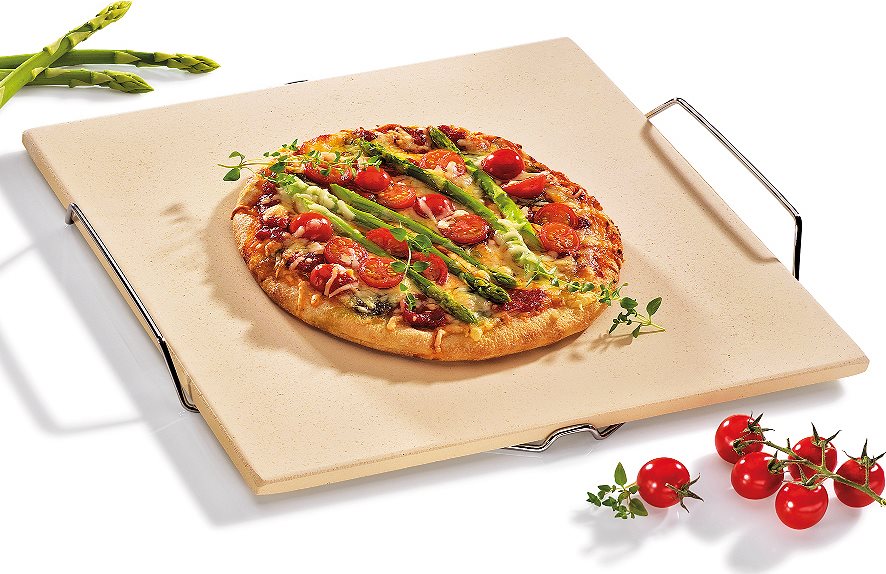 Kuchenprofi Πλάκα Ψησίματος για Πίτσα με Βάση & Χερούλι 38x35,5cm.