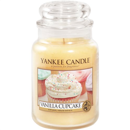 Yankee Candle Αρωματικό Κερί σε Γυάλινο Δοχείο Large σειρά Vanilla Cupcake