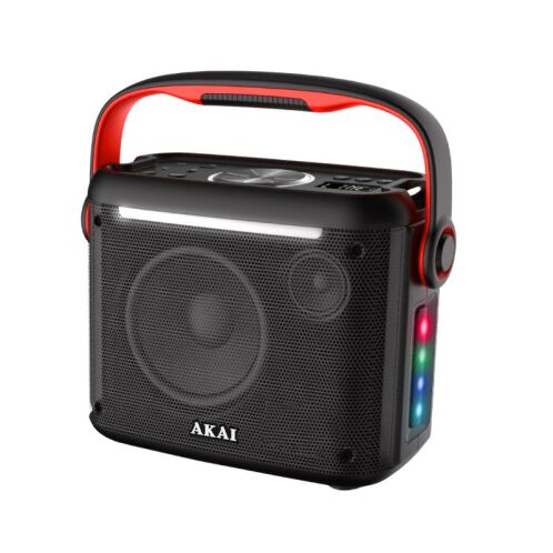 Akai ABTS-K5 Φορητό ηχείο Bluetooth με TWS, LED, USB, SD, AUX, FM με ασ. μικρόφωνο και τηλεχ. – 30W