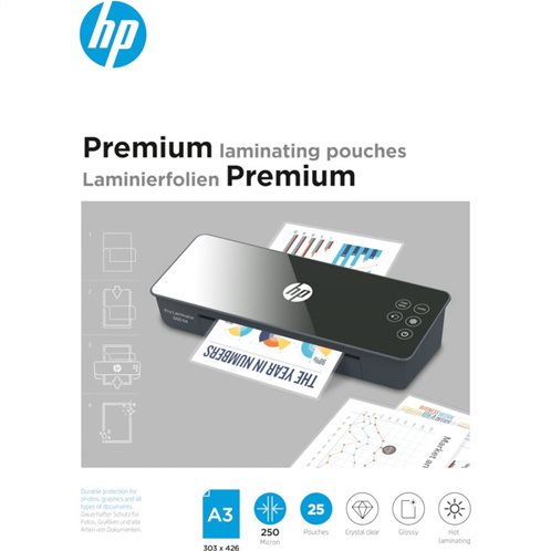 HP Δίφυλλο Πλαστικοποίησης Α3 250 microns 25τμχ Premium 9128