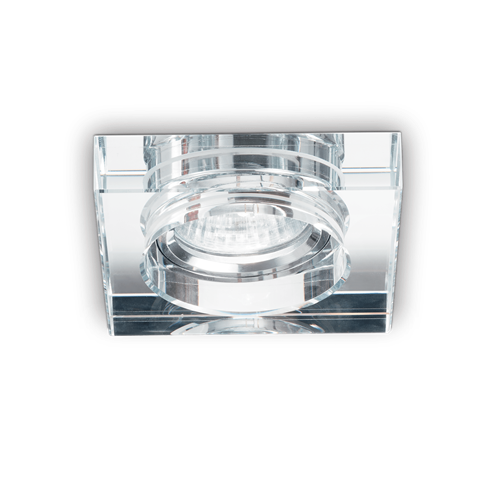 Ideal Lux Downlight Φωτιστικό Χωνευτής Τοποθέτησης Μονόφωτο BLUES SQUARE TRASPARENTE 114019