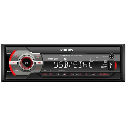 Philips Ηχοσύστημα Αυτοκινήτου με USB Κάρτα SD και Aux-In 4x50W CE233/GRS