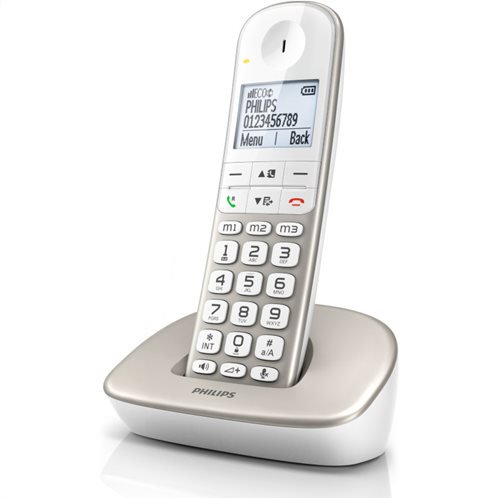 Philips XL4901S/GRS (Ελ. Μενού) Ασ. τηλέφωνο συμβατό με ακ. βαρηκοΐας με ανοιχτή ακρόαση, φωτ. οθόνη