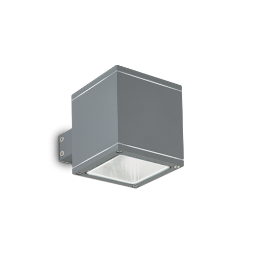 Ideal Lux Φωτιστικό Τοίχου - Απλίκα Μονόφωτο SNIF SQUARE AP1 ANTRACITE 121963