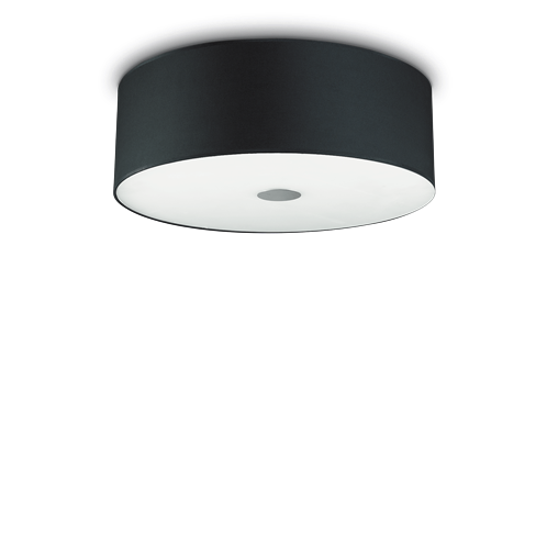Ideal Lux Φωτιστικό οροφής - Πλαφονιέρα - Σποτ Πολύφωτο WOODY PL5 NERO 122212