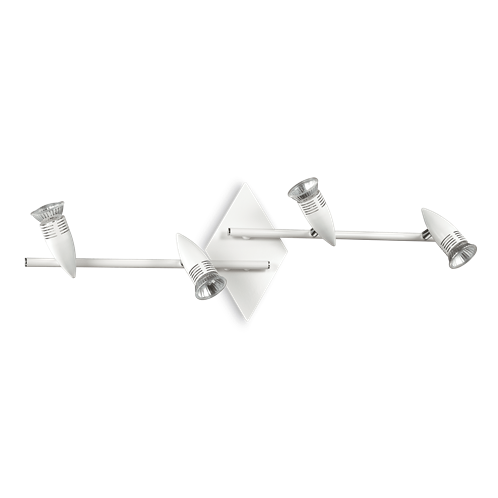 Ideal Lux Φωτιστικό οροφής - Πλαφονιέρα - Σποτ Πολύφωτο ALFA PL4 BIANCO 122731