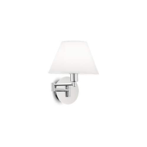 Ideal Lux Φωτιστικό Τοίχου - Απλίκα Μονόφωτο BEVERLY AP1 CROMO 126784