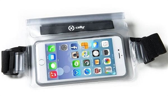Celly Splashbelt Waterproof Belt Case Up To 5.7 Smartphone White