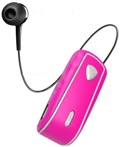 Celly Bluetooth Clip On Retractable Pink