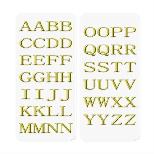 Celly Sticker Letter Gold