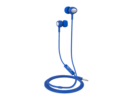 Celly Up 500 Stereo Earphone 3.5mm Round Cable Blue
