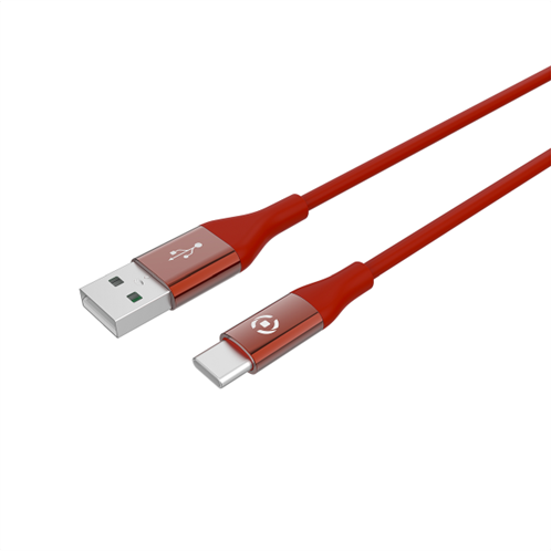 Celly Color Data Cable Extra Strong Usb Type-C 1.5m Red