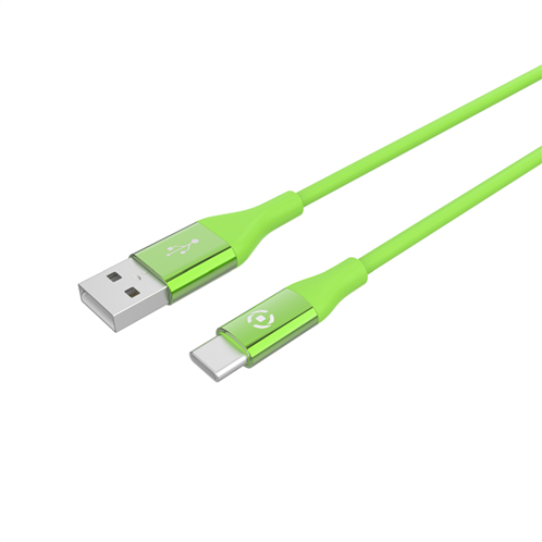 Celly Color Data Cable Extra Strong Usb Type-C 1.5m Green
